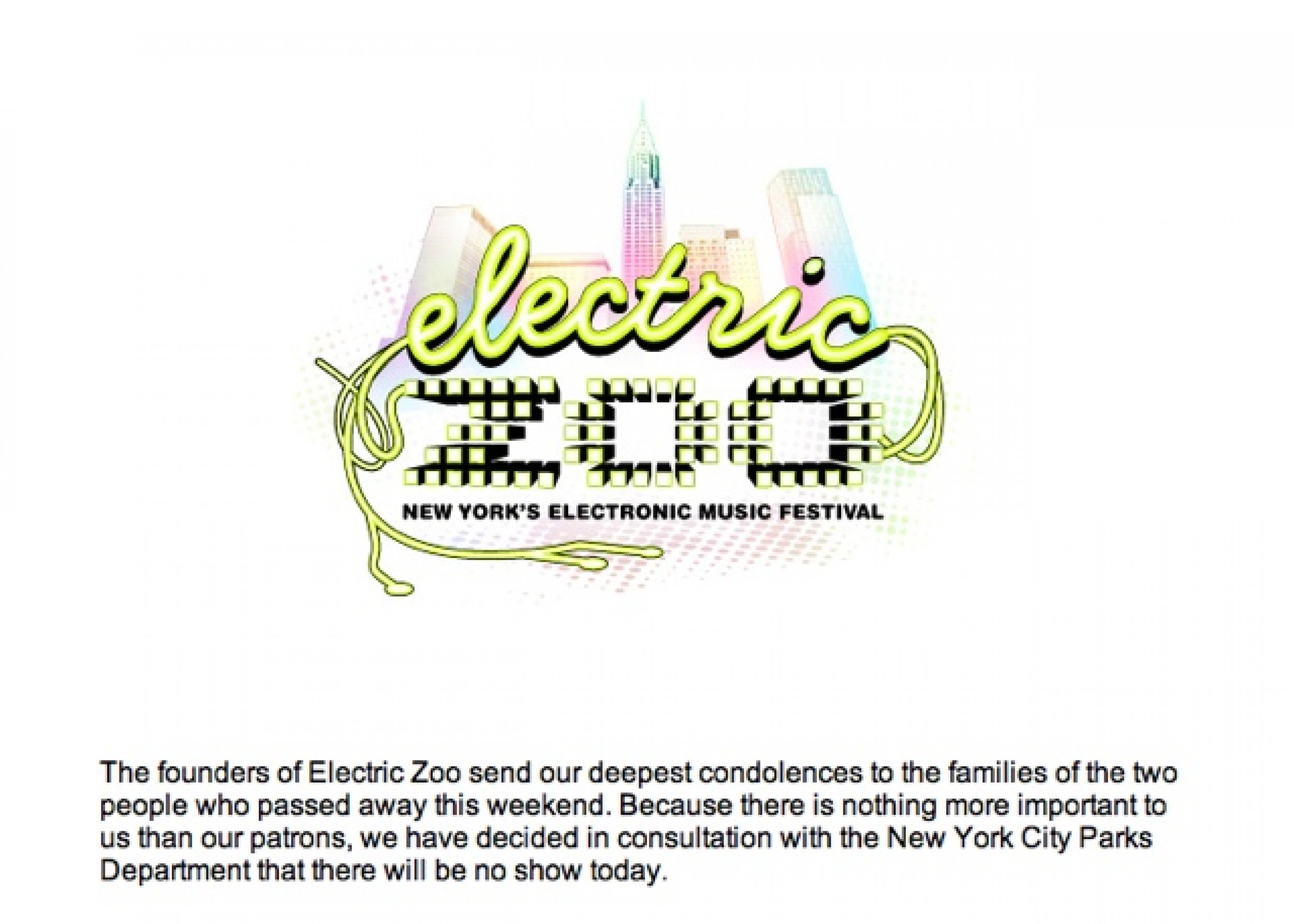 Electric Zoo Music Festival In NYC Canceled After 2 MDMARelated Deaths