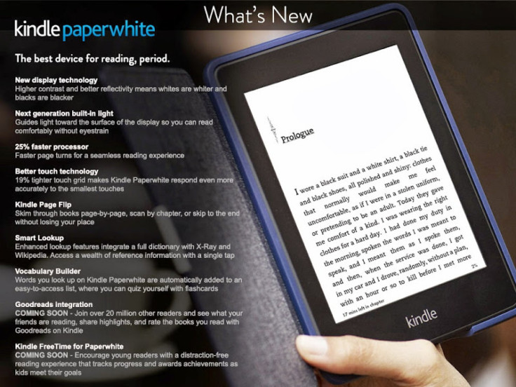 New Amazon Kindle Paperwhite e-reader