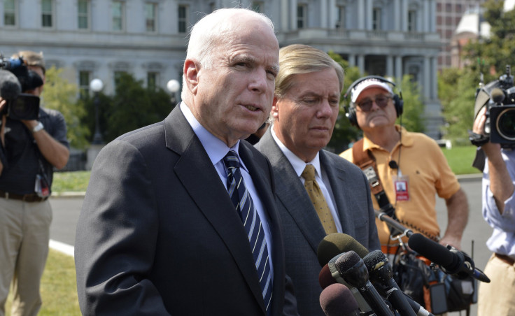 McCain Graham White House Syria 2Sept2013