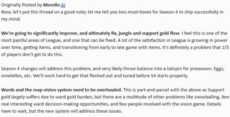 LoL Season 4 Fixes