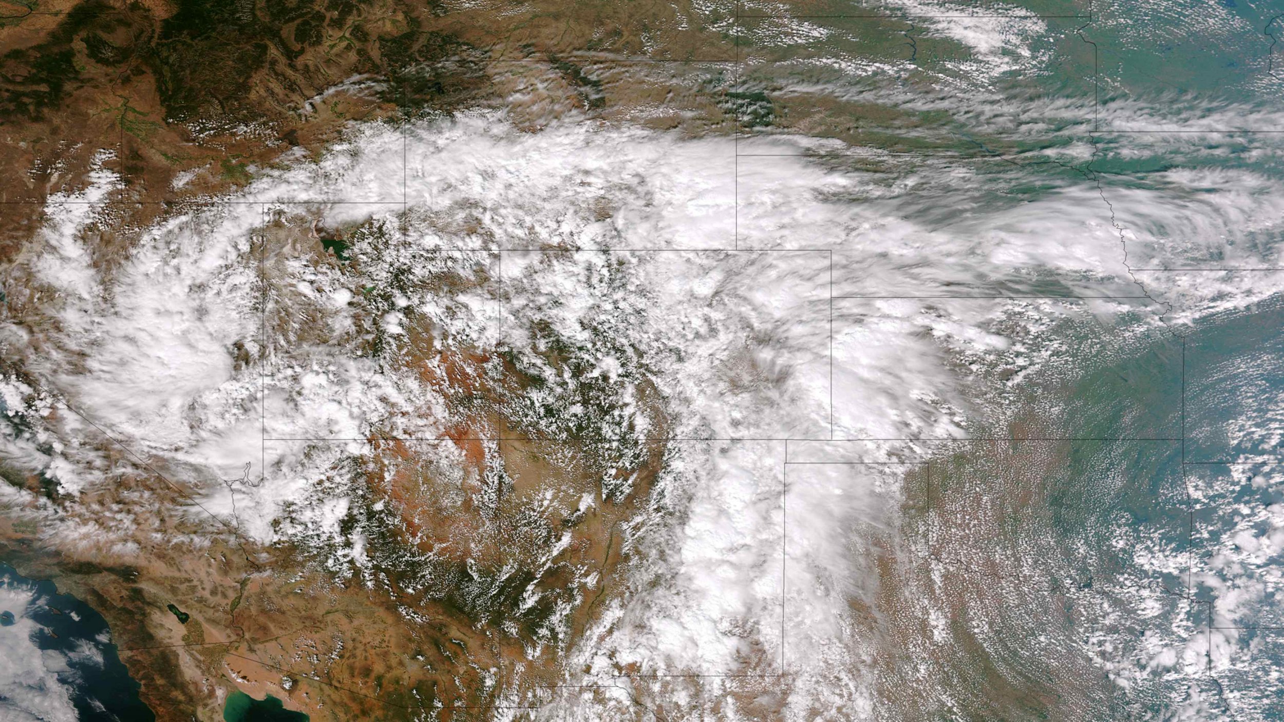 NOAA satellite Colorado Storm