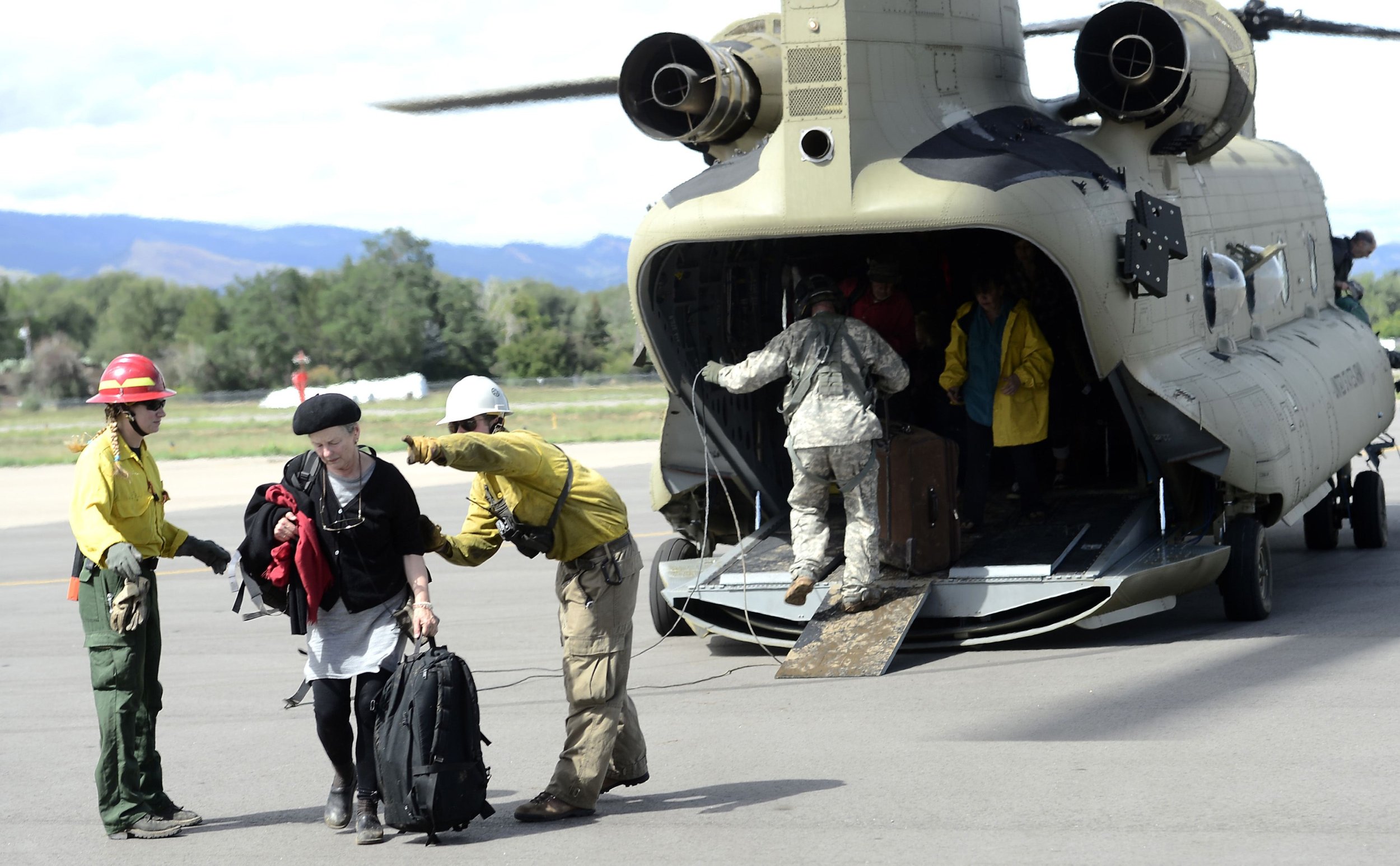 National Guard Helicopter Evacuation