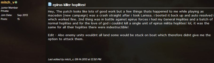 Total War Rome 2 Patch 2 beta Comment