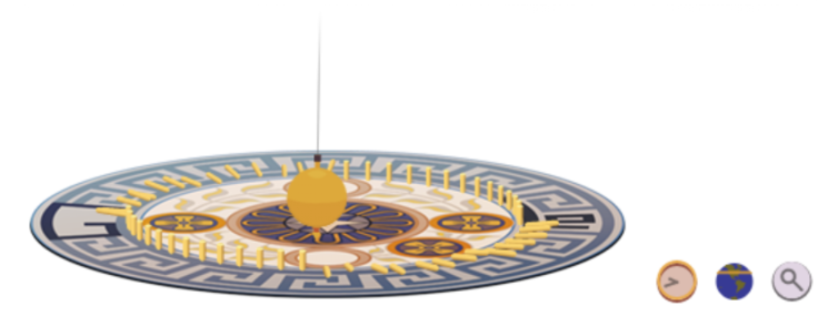 Leon Foucault Pendulum Google Doodle