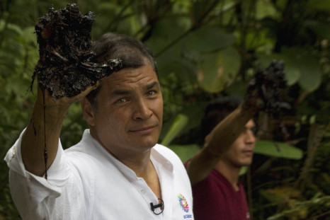 Rafael Correa oil waste