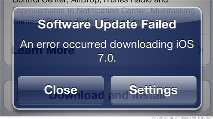 iOS 7 Download Problems