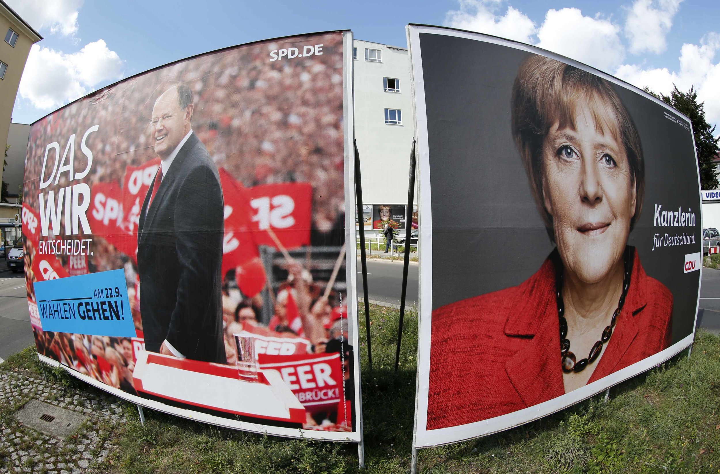 Steinbrueck Merkel Posters