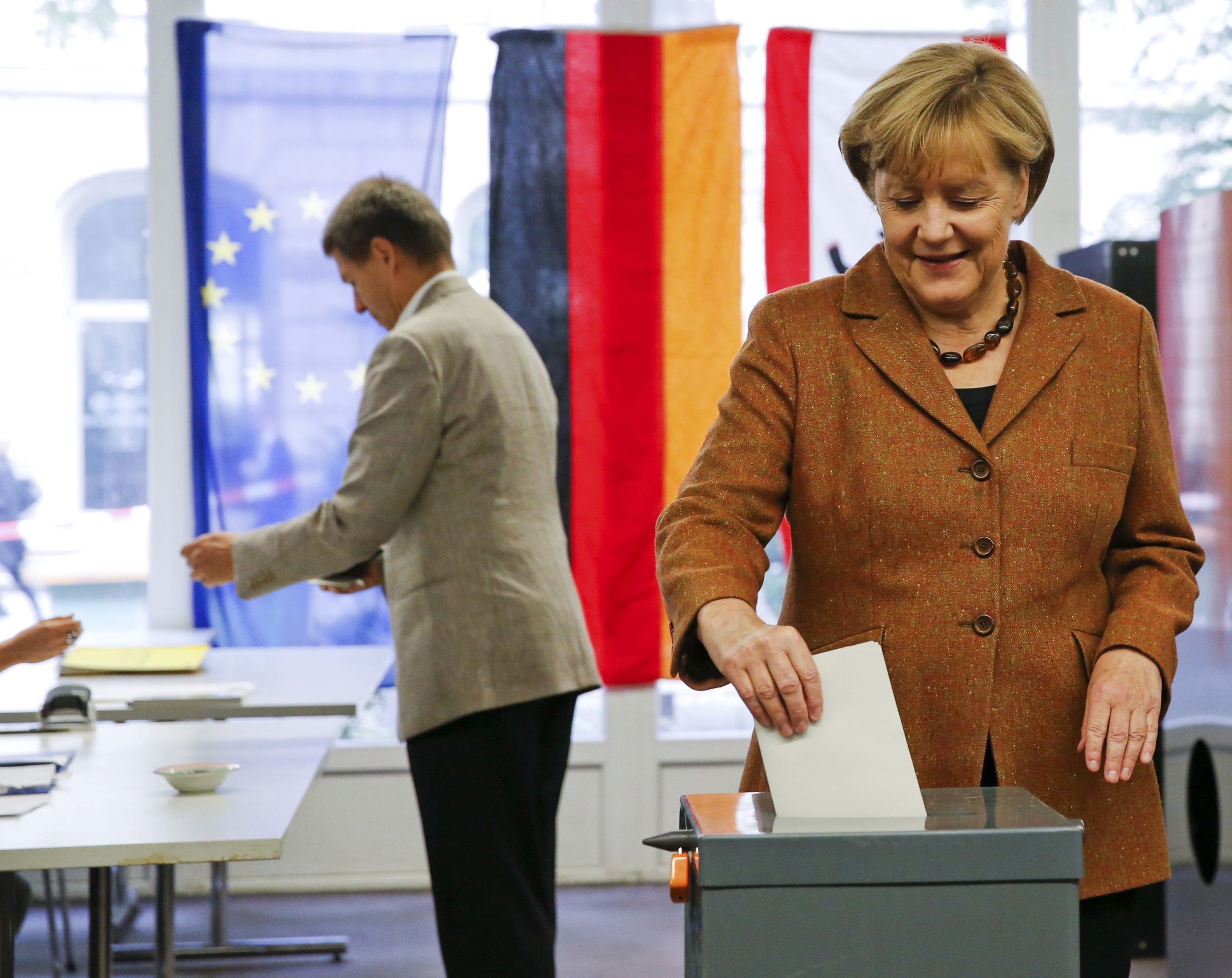 Merkel votes