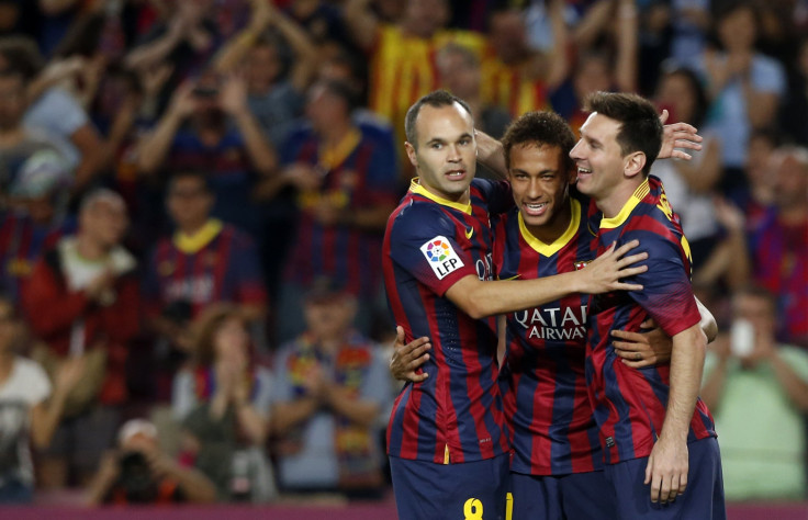 Neymar, Lionel Messi, Andres Iniesta
