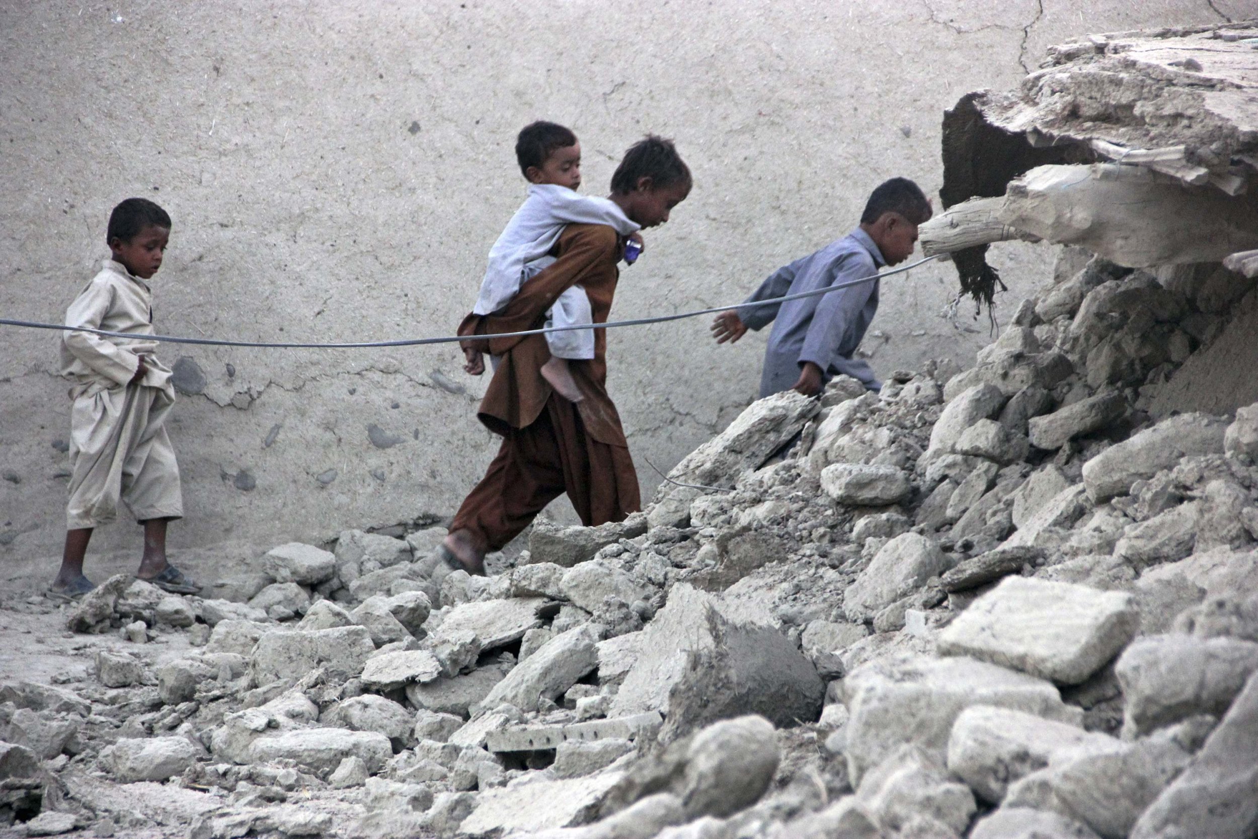 Pakistan Earthquake Rubble Survivors