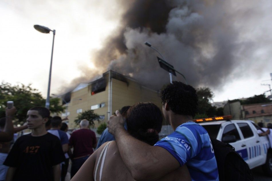 Massive fire destroys Carnaval costume in Rio De Janeiro.