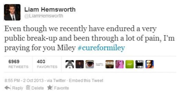 Fake Liam Hemsworth Tweet