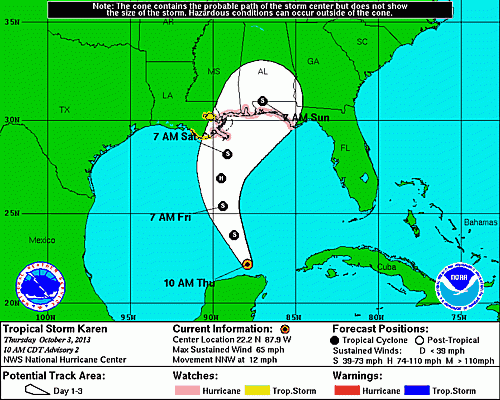 Tropical Storm Karen