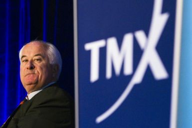 TMX Group Inc. Chairman of the Board Fox looks on before their annual general shareholders meeting in Toronto