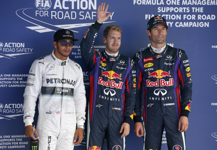 Sebastian Vettel, Lewis Hamilton, Mark Webber