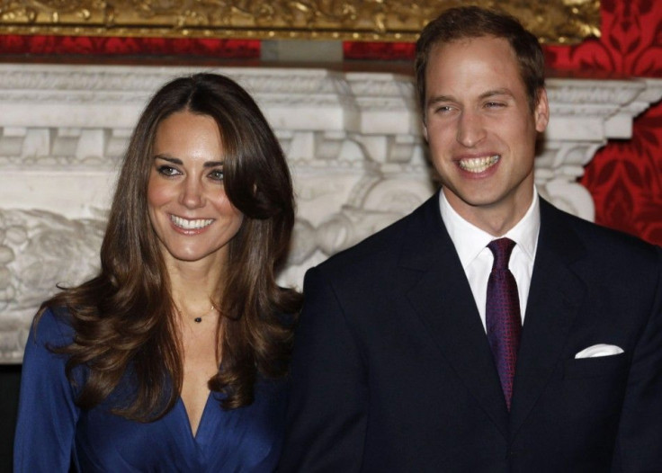 File photo of Britain's Prince William and his fiancee Kate Middleton.