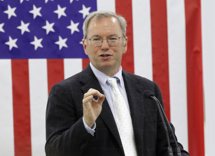 Google Schmidt At Motorola Texas Plant