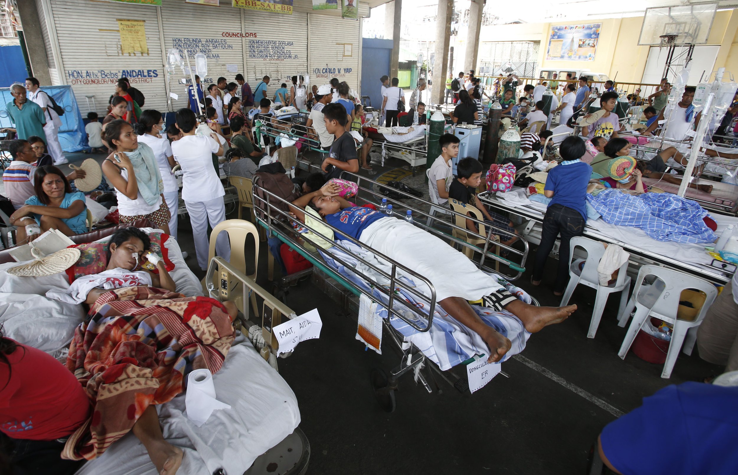 Philippines earthquake patients