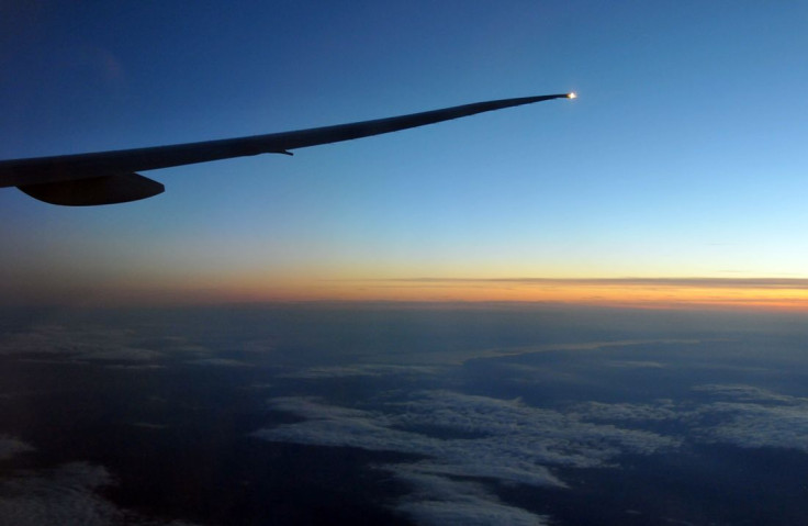 Etihad Boeing 777 in flight