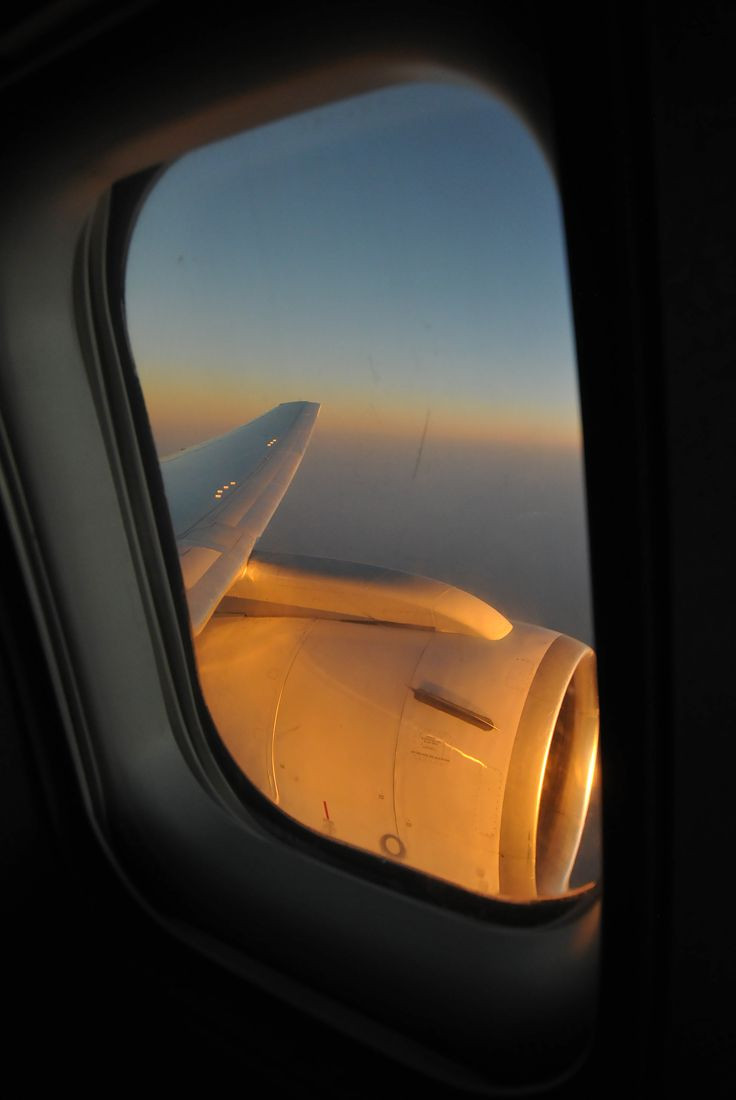 Sunrise over India in a Boeing 767