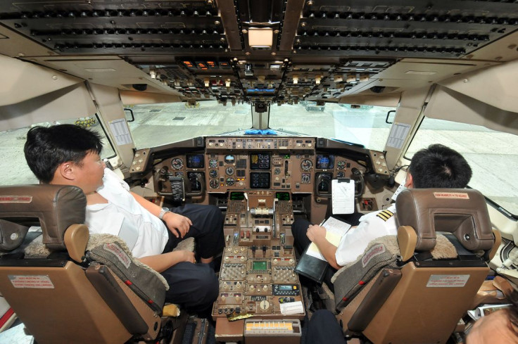 Mongolian Airlines Boeing 767 flight deck