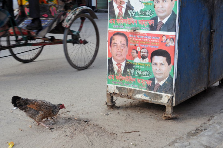 Electoral posters in Dhaka