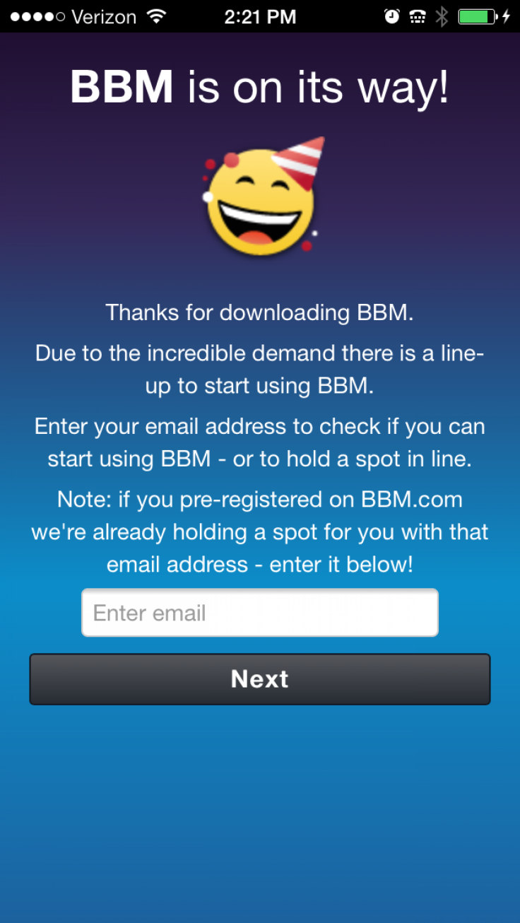 BBM for iPhone iOS
