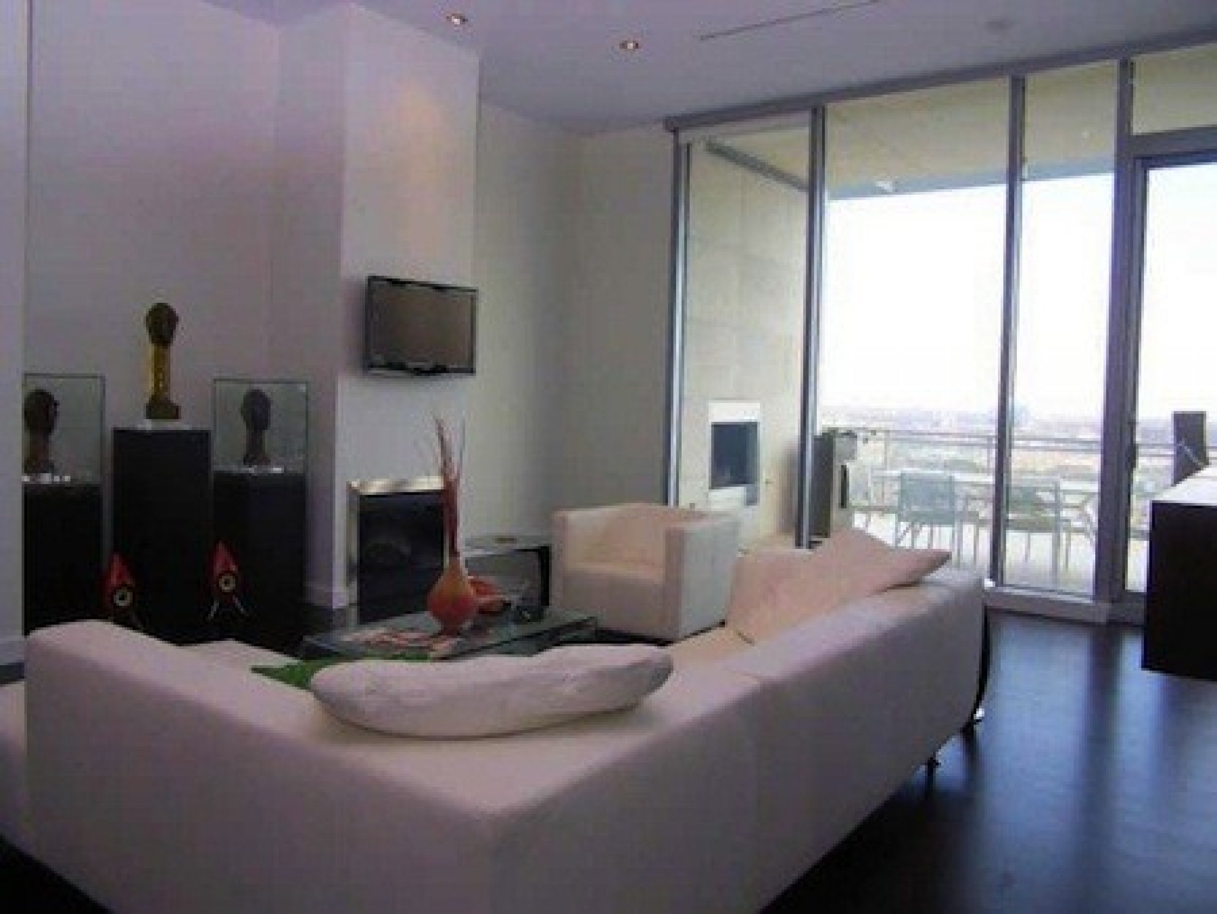 Penthouse condo living room
