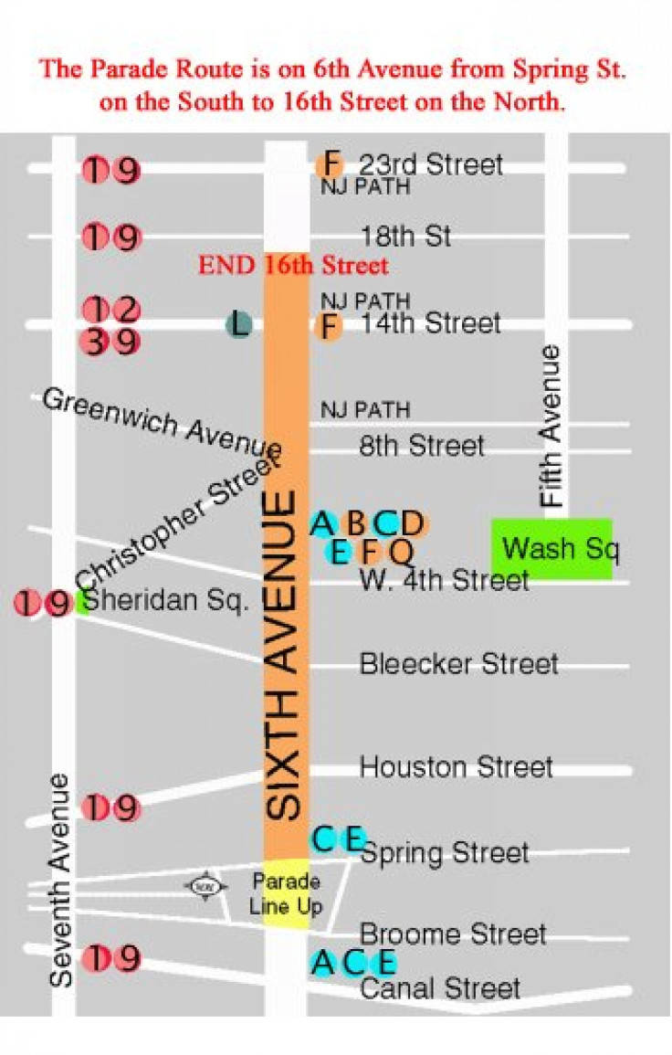 NYC Halloween Parade 2013 Route Map