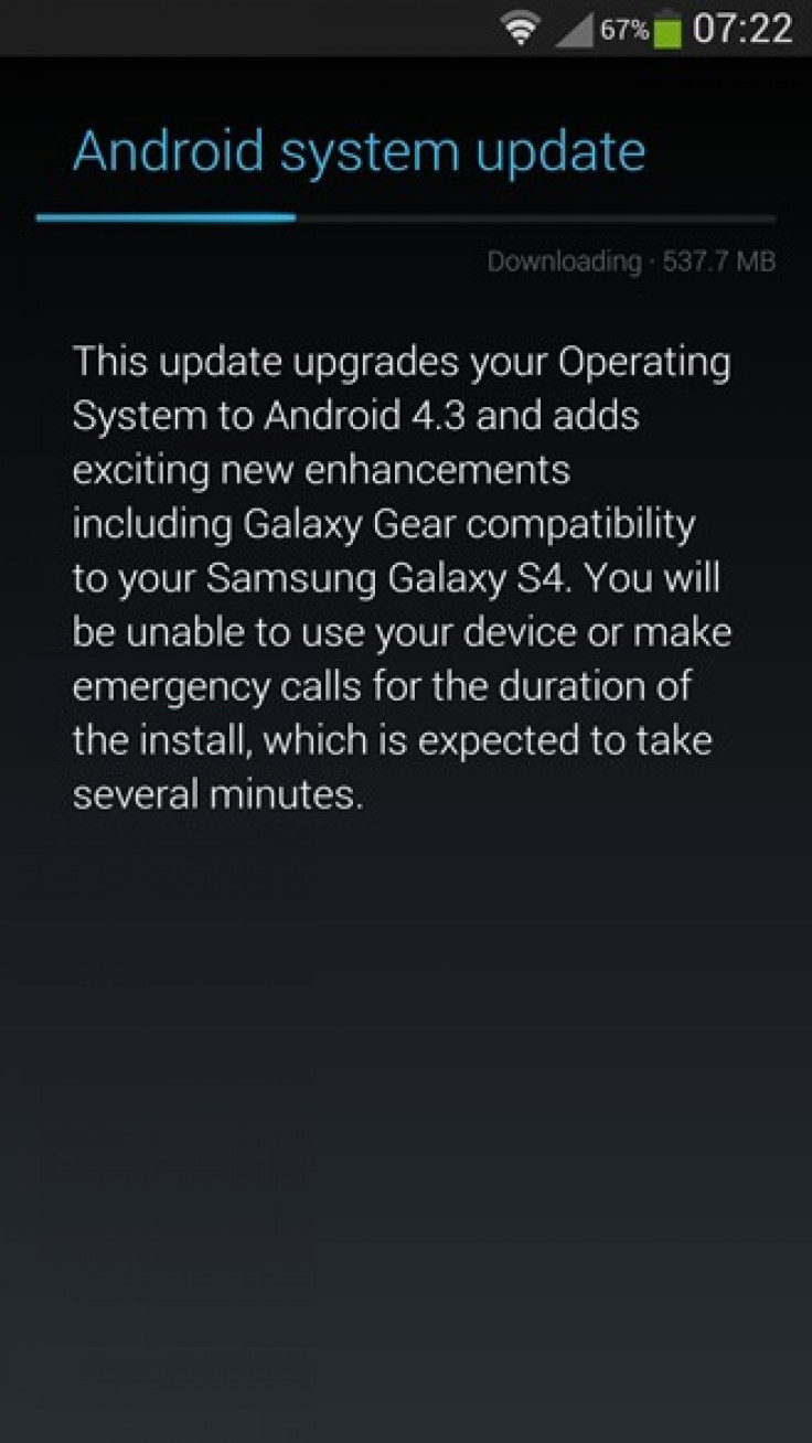 galaxy s4 update