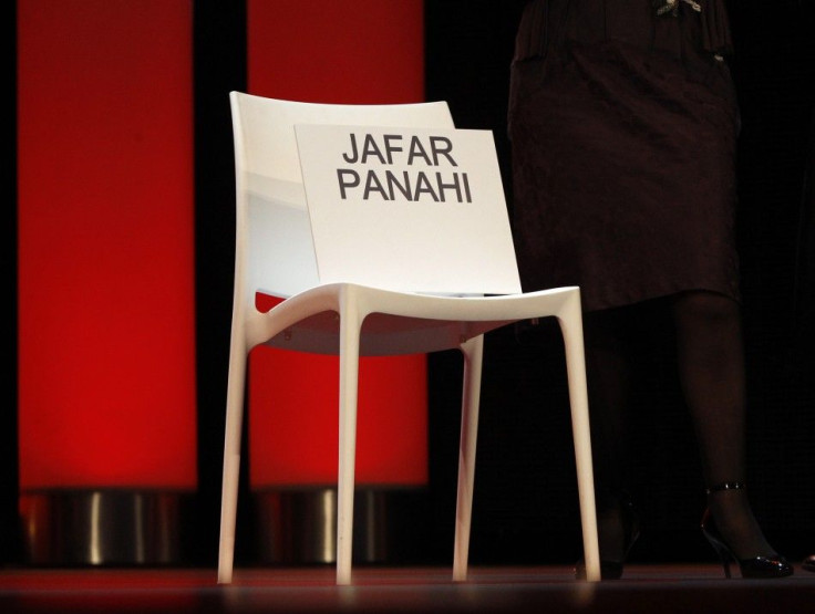The empty chair of Iranian director Panahi is seen during the opening gala of the 61st Berlinale International Film Festival in Berlin