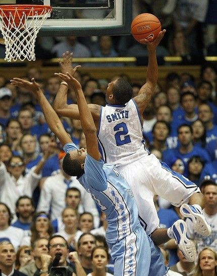 Nolan Smith drives against North Carolina