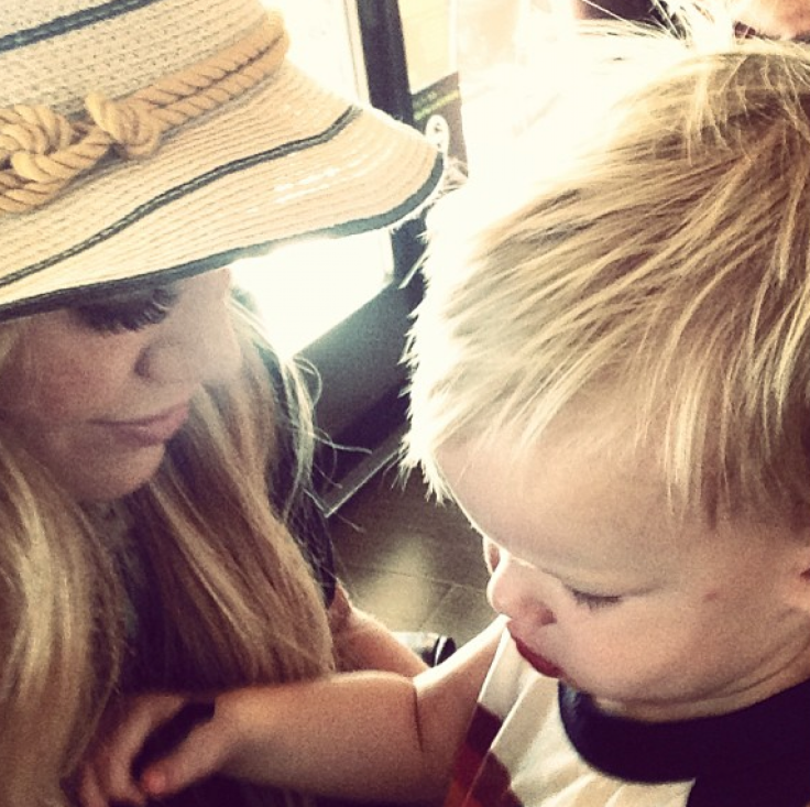 Hilary Duff with Baby Luca