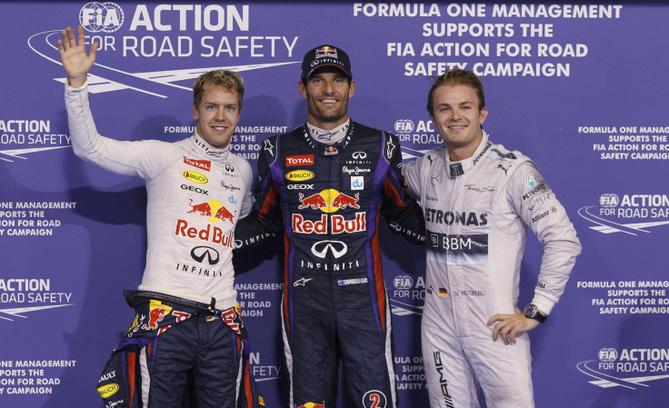 Mark Webber, Sebastian Vettel, Nico Rosberg