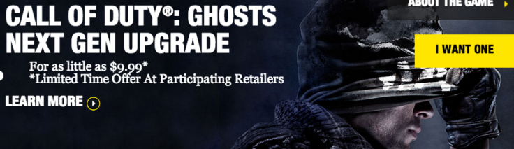 Call of Duty Ghosts PS3 to PS4 Xbox 360 to One