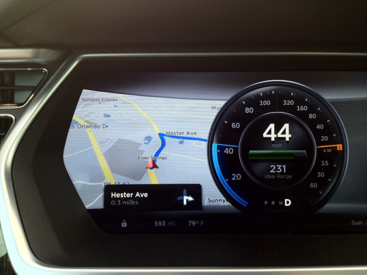 tesla nav dashboard map tsla model s