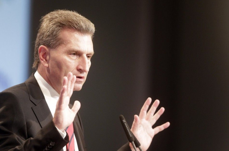 European Union Energy Commissioner Oettinger