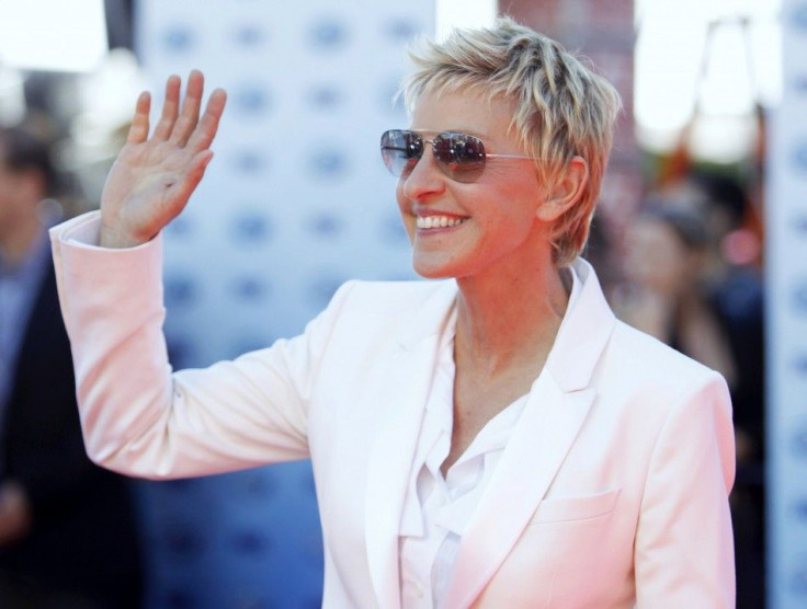 Judge Ellen DeGeneres arrives for the 9th season finale of 'American Idol' in Los Angeles