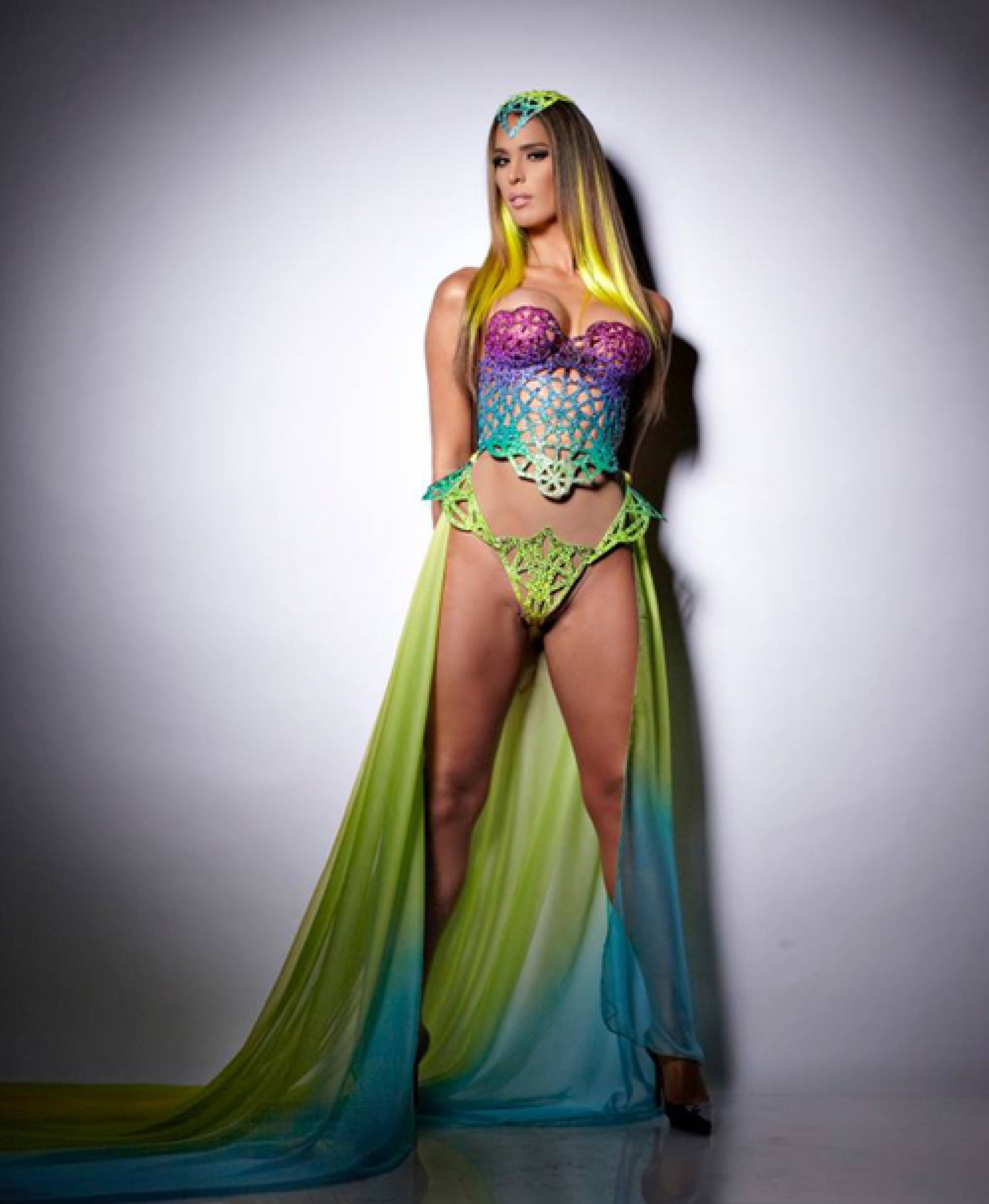 RuPaul's Drag Race star Carmen Carrera poses in first lingerie