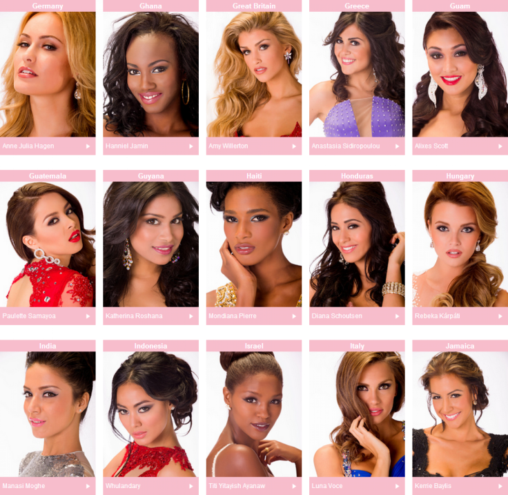 Miss Universe 2013 Contestants