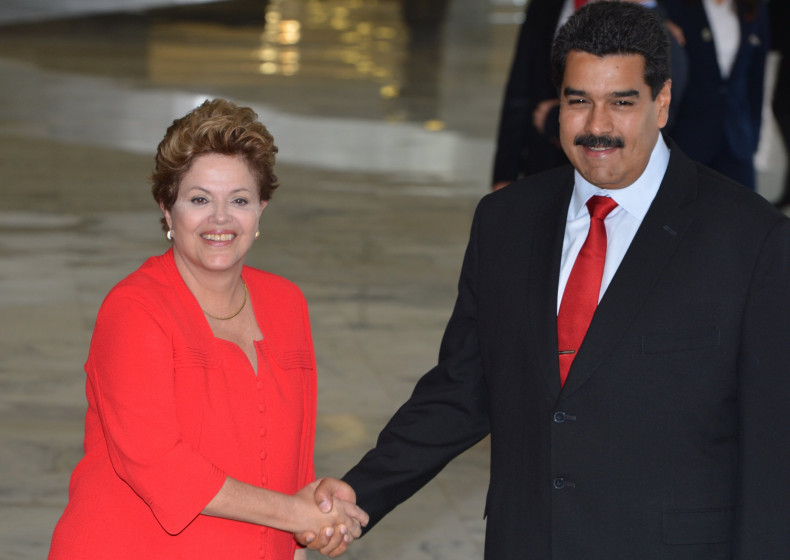 Dilma Rousseff and Nicolas Maduro