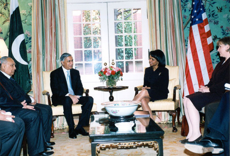 Shaukat Aziz with Condi Rice