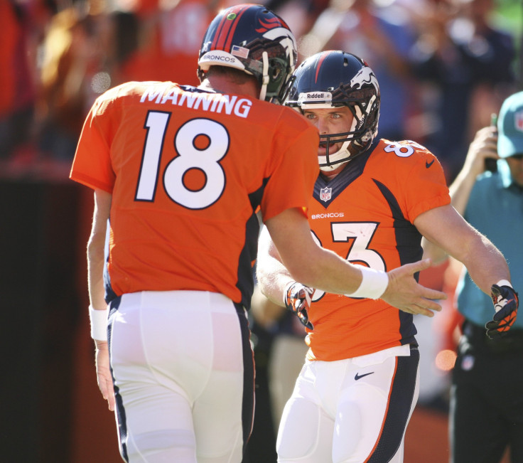 Peyton Manning Wes Welker Denver Broncos