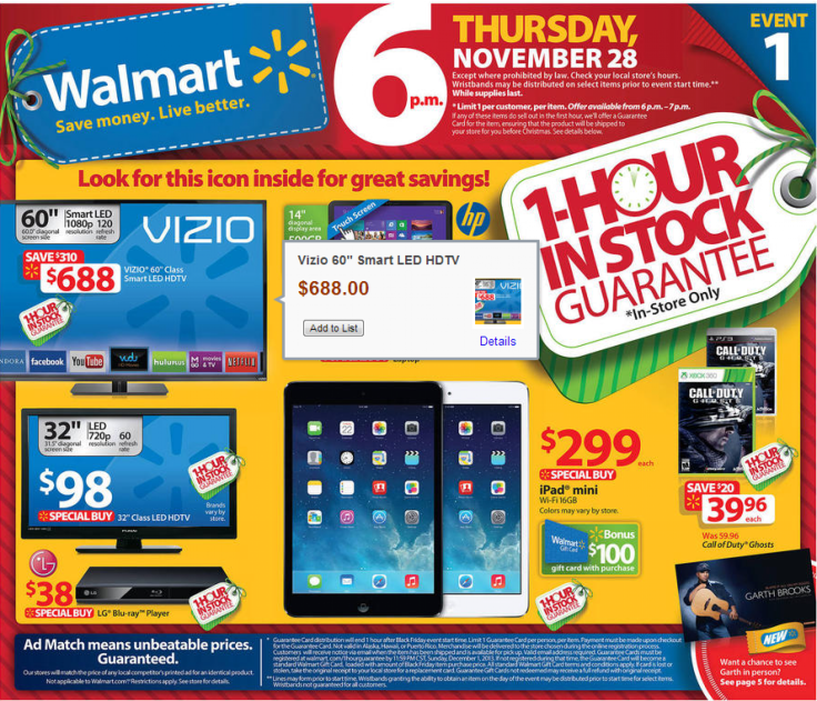 Black Friday 2013 Sale Ads Roundup: Walmart