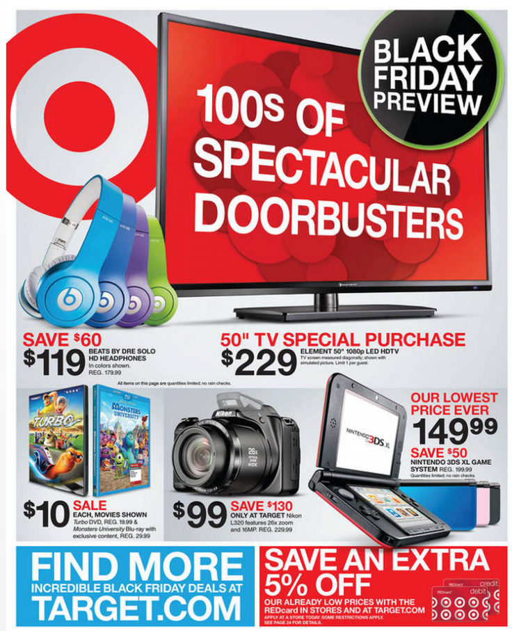 Black Friday 2013 Sale Ads Roundup: Target