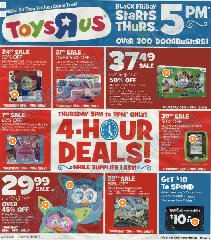 Black Friday 2013 Sale Ads Roundup: Toys R Us