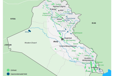 Iraq oil and gas fields