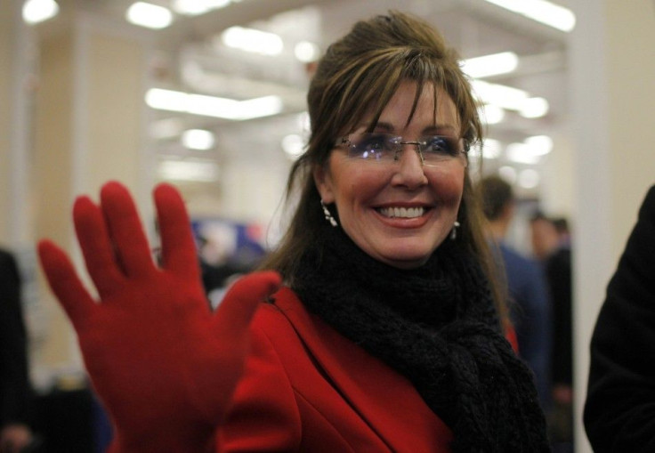 Palin imposter Lyons greets fans at the 38th annual Conservative Political Action Conference meeting at the Marriott Wardman Park Hotel in Washington