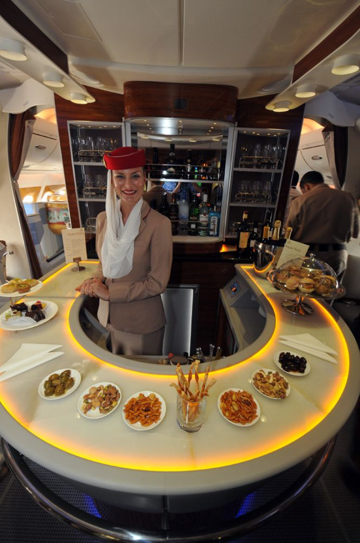 Emirates A380 bar area 1
