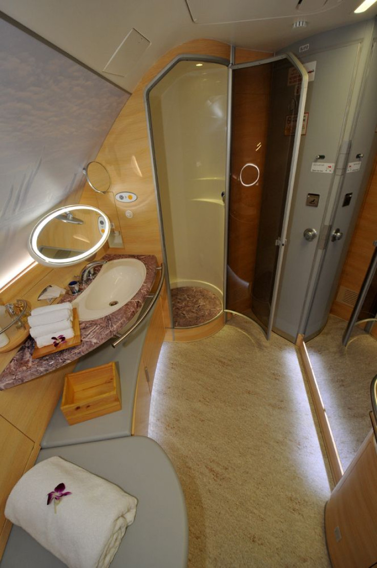 Emirates Airbus A380 first class shower